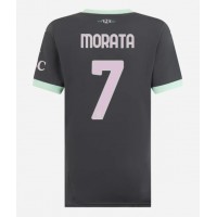 Camiseta AC Milan Alvaro Morata #7 Tercera Equipación para mujer 2024-25 manga corta